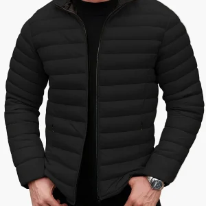 Veste matelassée homme style casual pour hiver et mi-saison