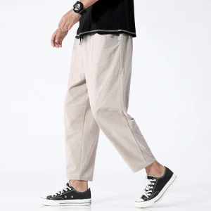 Pantalon décontracté style Harlan pour homme, coupe ample tendance, idéal pour loisirs et streetwear