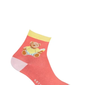Chaussettes Teddy Corail