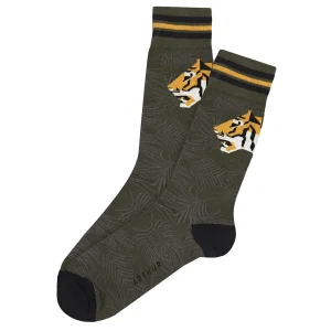 Chaussettes Tête de Tigre - Kaki