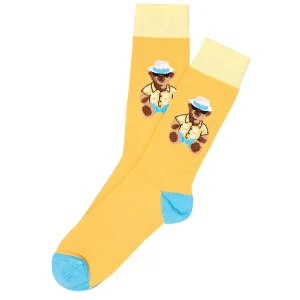 Chaussettes Teddy Jaune