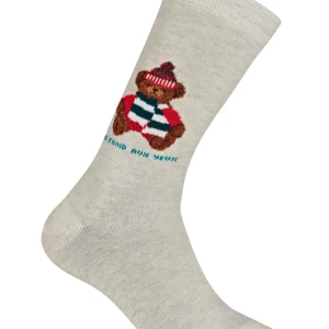 Chaussettes - Teddy Ecru