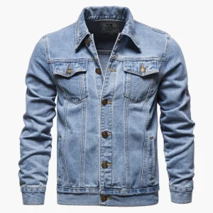 Veste en Jean Style Classique pour Homme – Idéale au Quotidien et Polyvalente