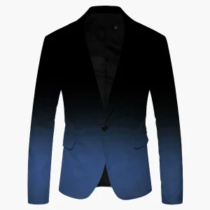Veste Blazer Dégradée Élégante pour Homme - Style Moderne et Tendance