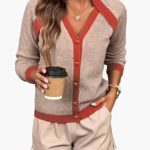 Cardigan Femme Élégant Style Décontracté pour Printemps/Été/Automne