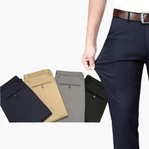 Pantalon stretch homme élégant style business et décontracté