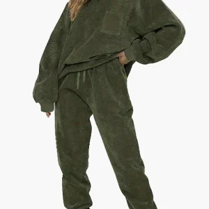 Ensemble décontracté femme deux pièces style urbain pour automne/hiver