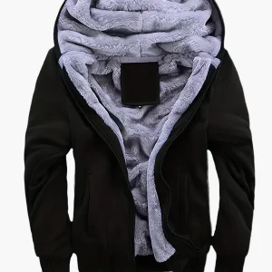 Veste à capuche chaude décontractée pour homme style hiver