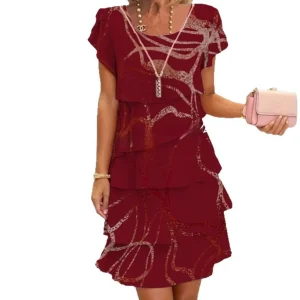 Robe Femme Élégante Style Patchwork Décontracté pour Sorties et Événements