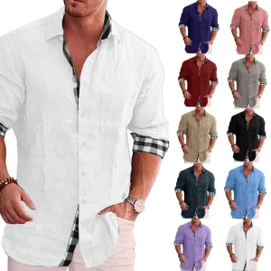 Toby – Chemise Homme à Manches Longues Décontractée