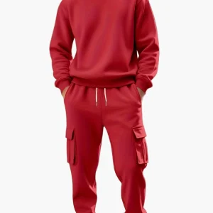 Ensemble de survêtement décontracté pour homme style cargo – Idéal sport et détente