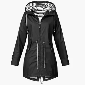 Veste imperméable de randonnée et de ville pour femme – style parka polyvalente coupe-vent
