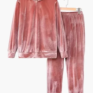 Ensemble de survêtement décontracté femme à capuche pour automne/hiver