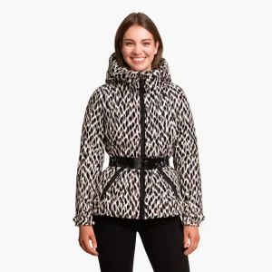 Veste doudoune femme élégante à capuche et ceinture – Style moderne pour l’hiver