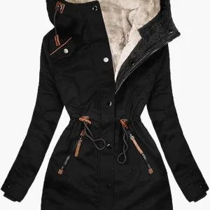 Veste parka femme doublée polaire style urbain pour hiver et activités extérieures