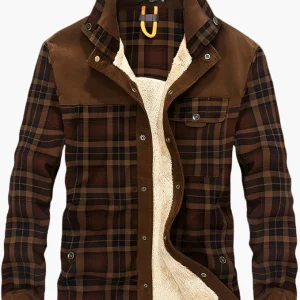 Veste chemise homme style bûcheron polaire pour activités extérieures et loisirs