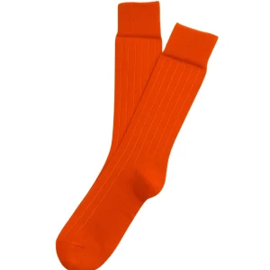 Chaussettes laine et coton - Rouille