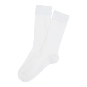 Chaussettes laine et coton - Crème