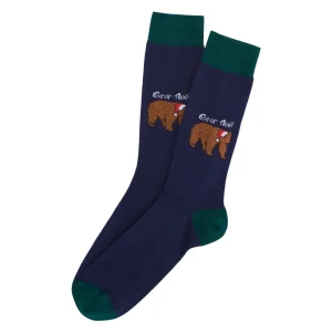 Chaussettes - Bear Noël Marine