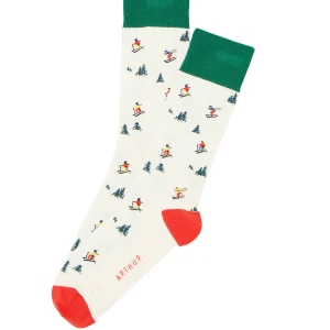 Chaussettes - Skieurs Ivoire