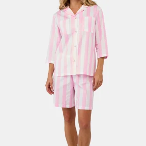 Pyjama court boutonné - Rayure Louise