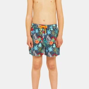 Short de bain Enfant Jungle - Bleu