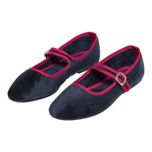 Chaussons ballerines - Blue Velvet