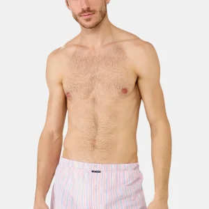 Caleçon classique - Rayure Rose doux