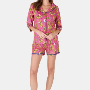 Pyjama court boutonné - Tigre