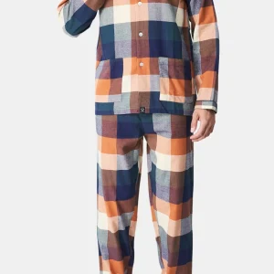 Pyjama boutonné - Carreaux oslo