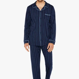 Pyjama boutonné rayures - Tradi Marine