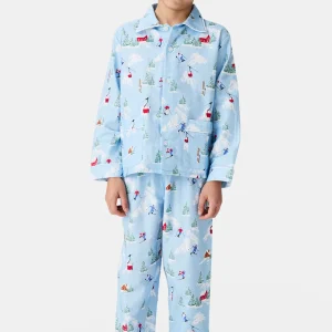 Pyjama boutonné enfant - Noël en altitude