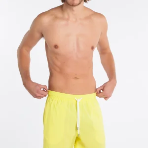 Short de bain uni Vanille