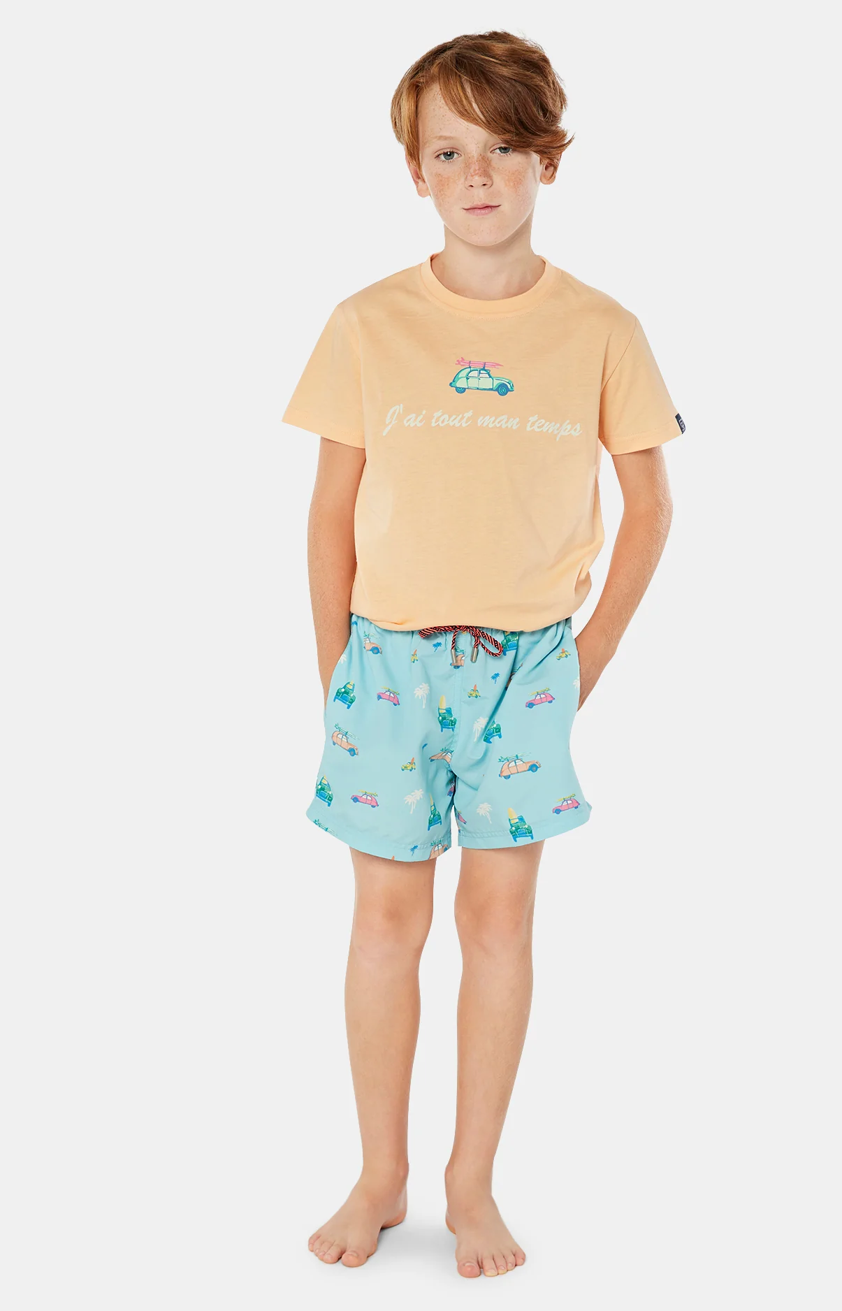 Short de bain Enfant 2CV - Orange – Image 2