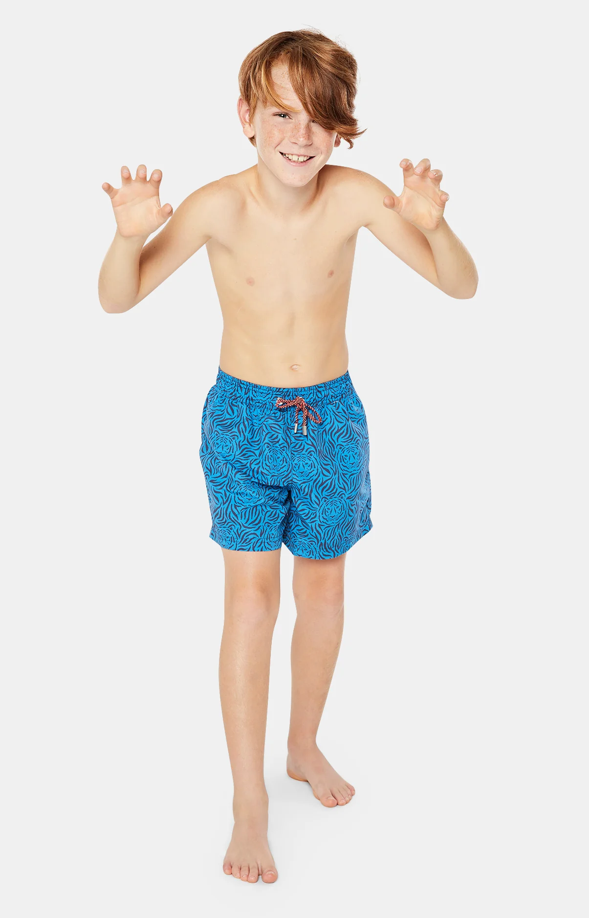 Short de bain Tigre - Bleu – Image 2