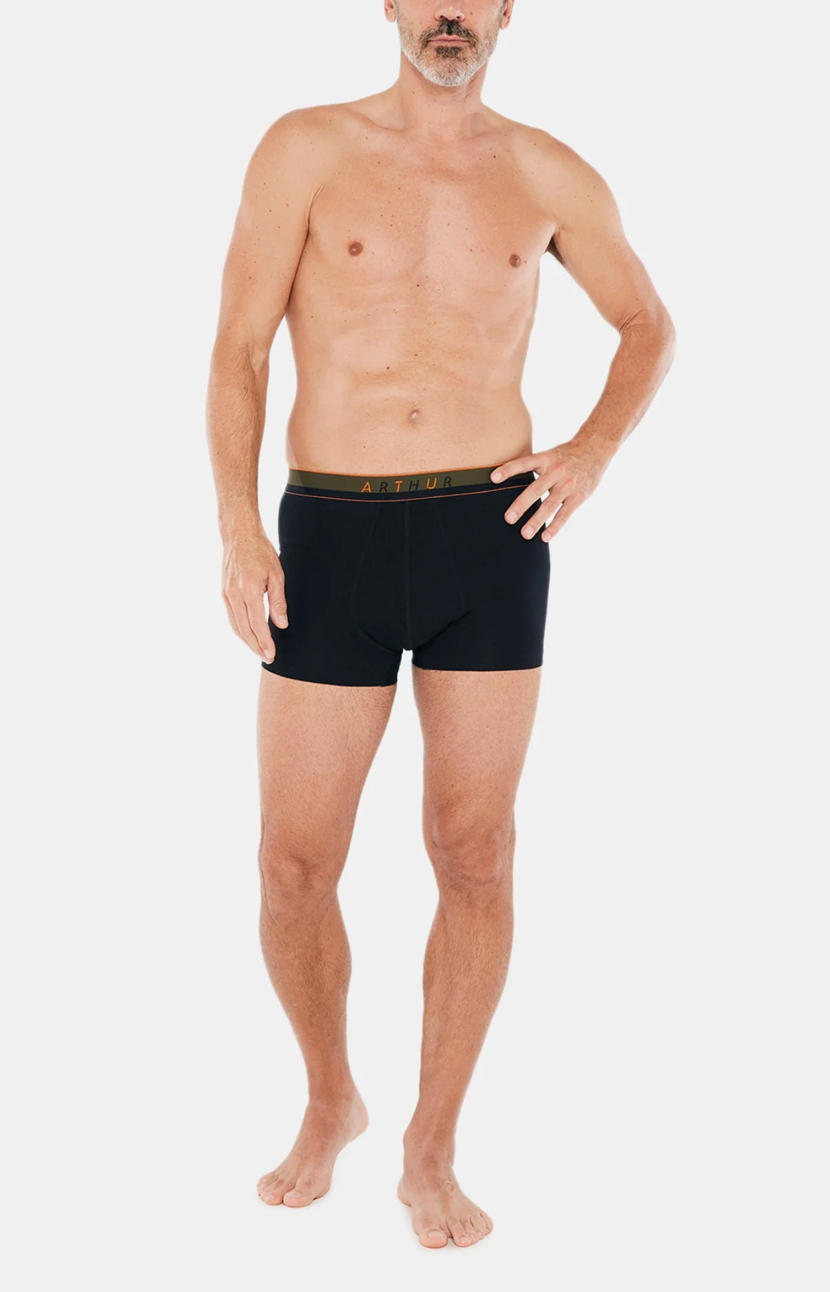 Boxer Slippé Coton - Noir