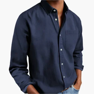 Chemise Casual Boutonnée Homme – Style Intemporel Polyvalent