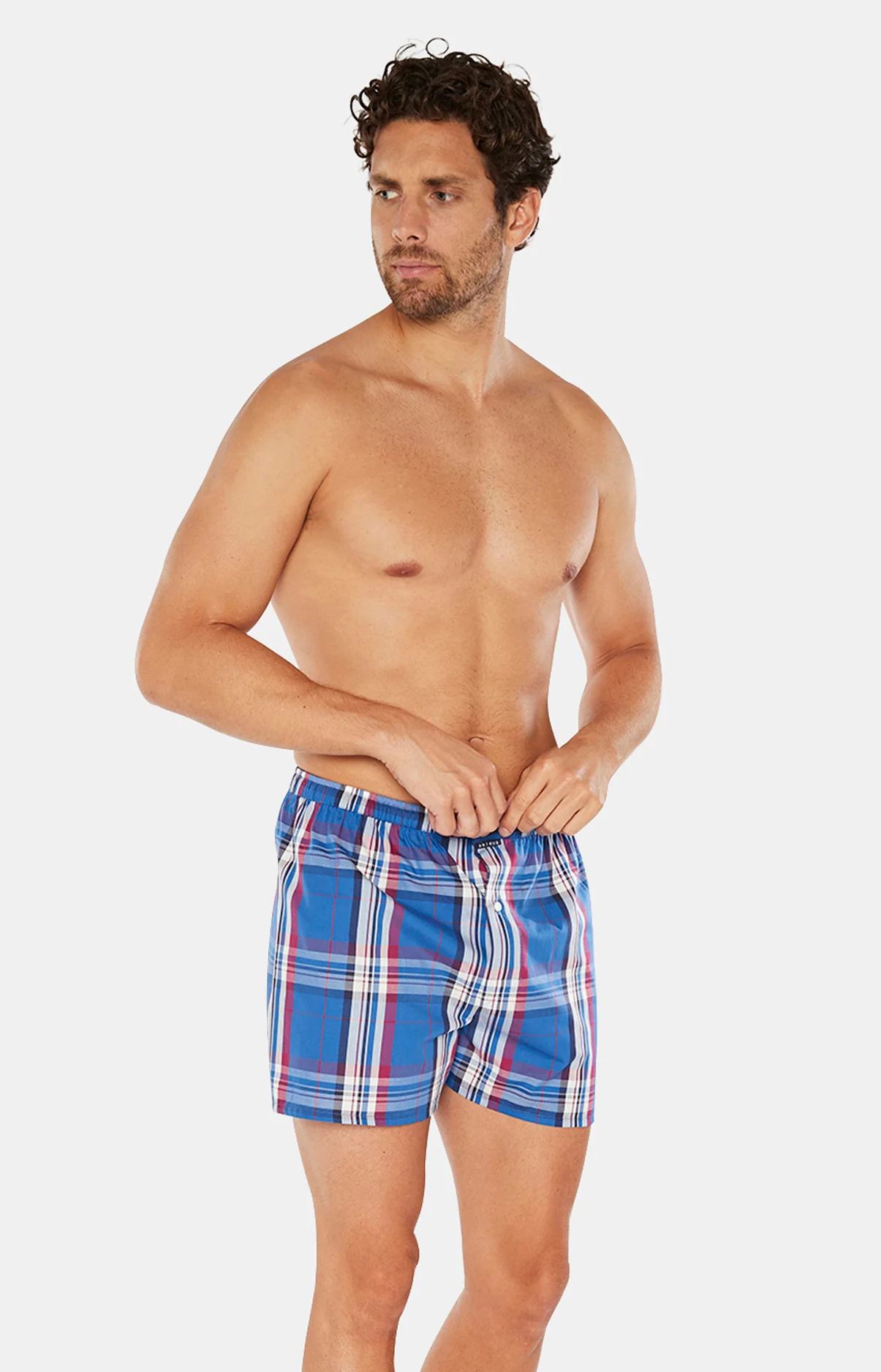 Caleçon classique - Carreaux Indigo – Image 4