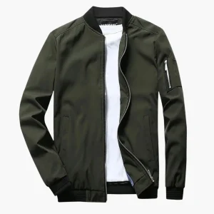 Veste bomber d'été pour homme style urbain polyvalent – idéale pour la mi-saison et les sorties décontractées ou habillées