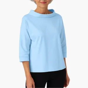 Top élégant col montant pour femme – Style polyvalent chic au quotidien et occasions spéciales