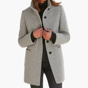 Manteau femme élégant coupe droite style urbain – Idéal pour l'automne et l'hiver