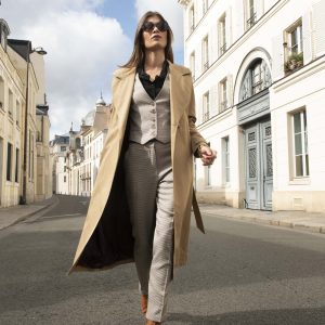 Trench Femme Long en Coton Imperméable – Tabac Palace