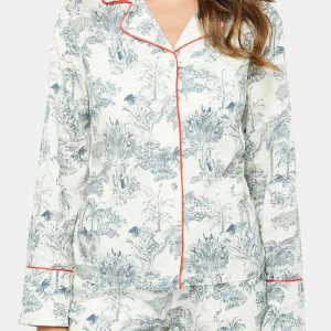 Pyjama boutonné Jouy - Gris