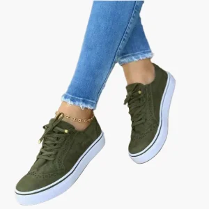 Baskets Femme Orthopédiques à Lacets Style Décontracté Confort Quotidien