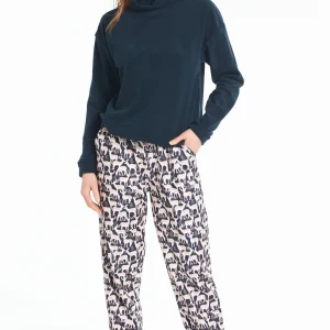 Pyjama Polaire Biche - Marine