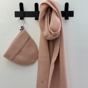 ENSEMBLE ECHARPE BONNET ROSE FEMME