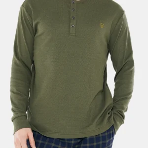 Tee-shirt manches Longues Coton - Kaki