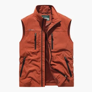 Gilet cargo sans manches style outdoor pour homme - polyvalent et léger