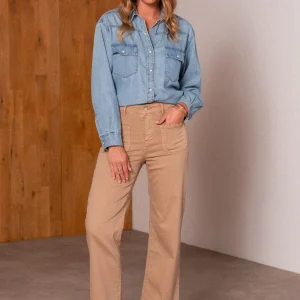 Jean Wide Leg Carla Camel
