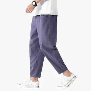 Pantalon cropped ample homme style urbain décontracté